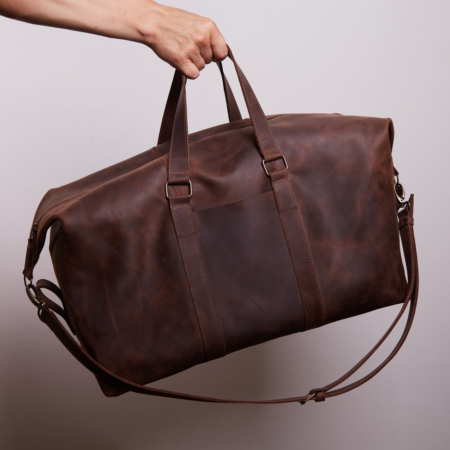 All In Leather Travel Bag