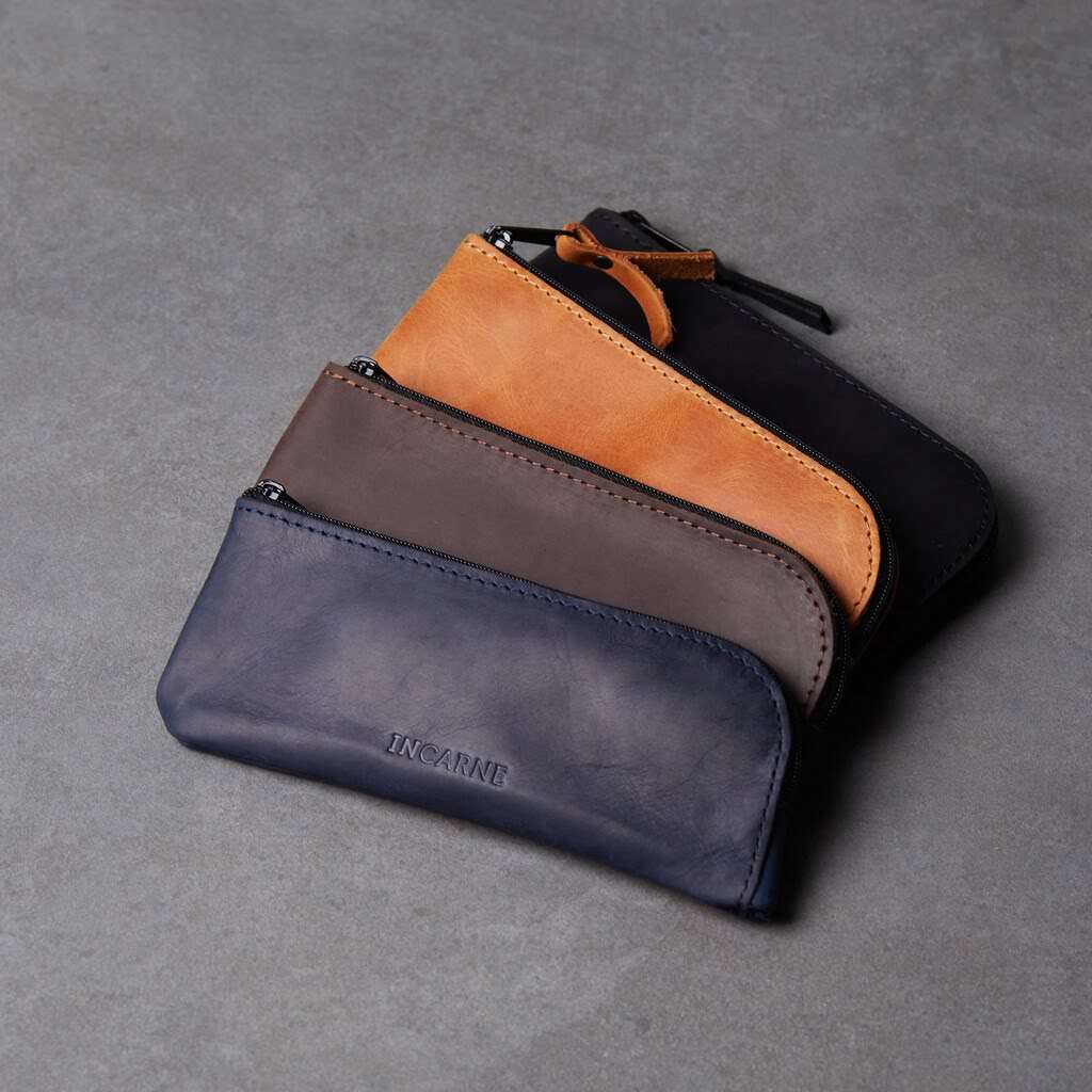 Leaf Leather Eyeglass Case
