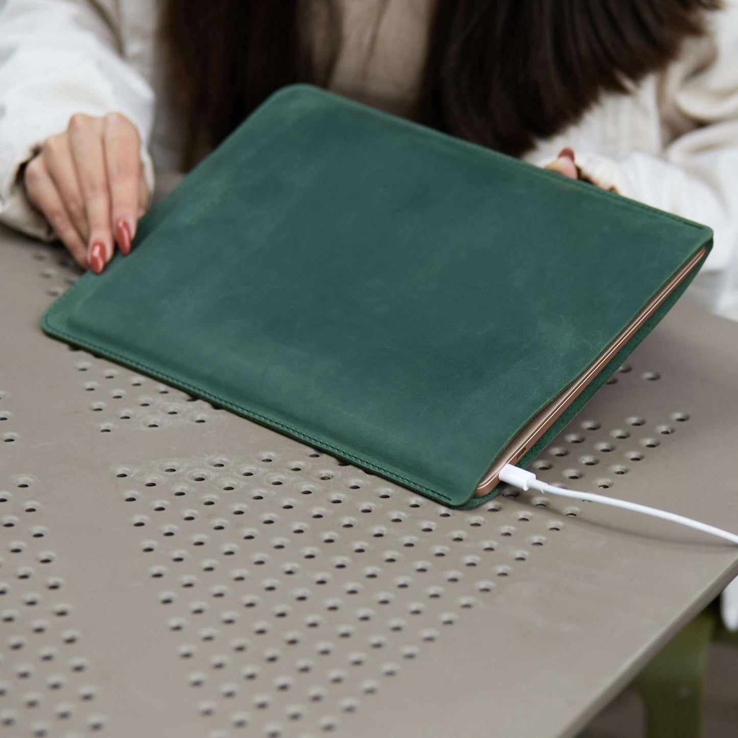 Free Port Leather iPad Sleeve