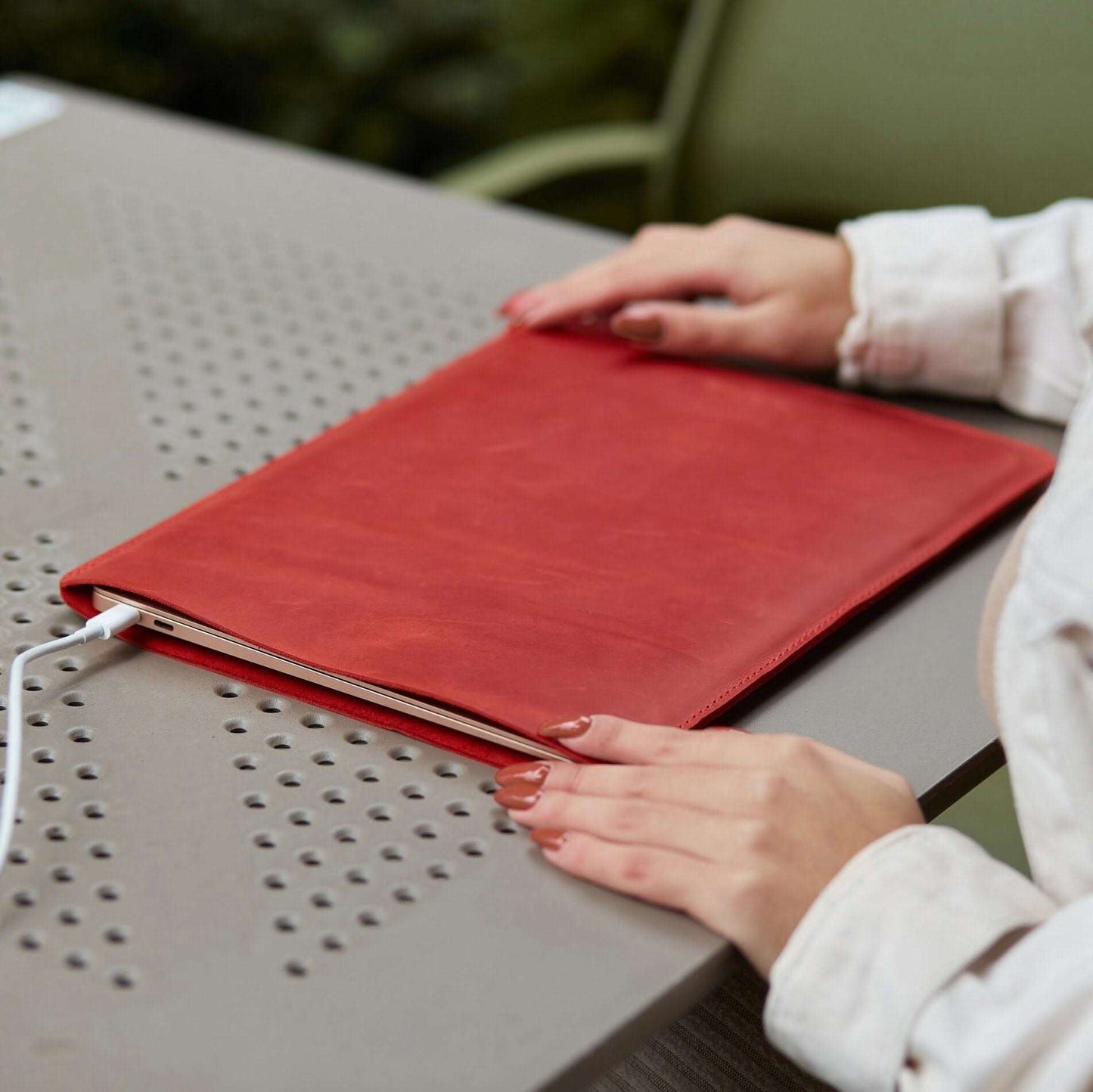 Free Port Leather iPad Sleeve