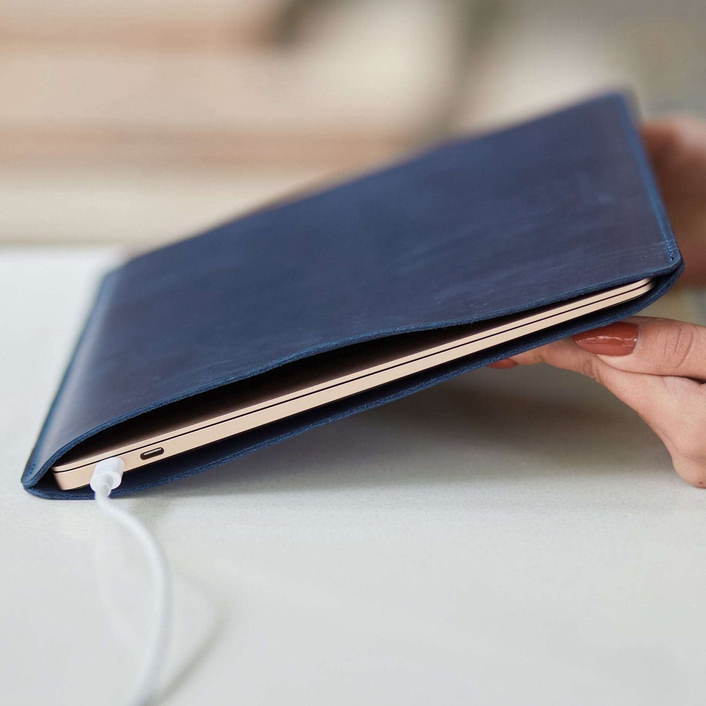Free Port Leather iPad Sleeve