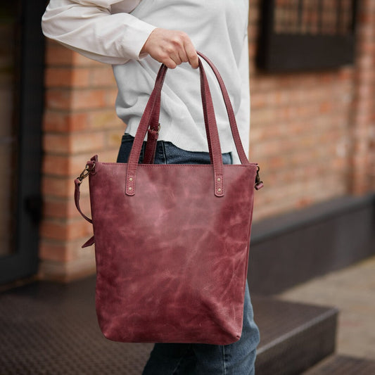 Minimalistic Leather Women's 2in1 Bag