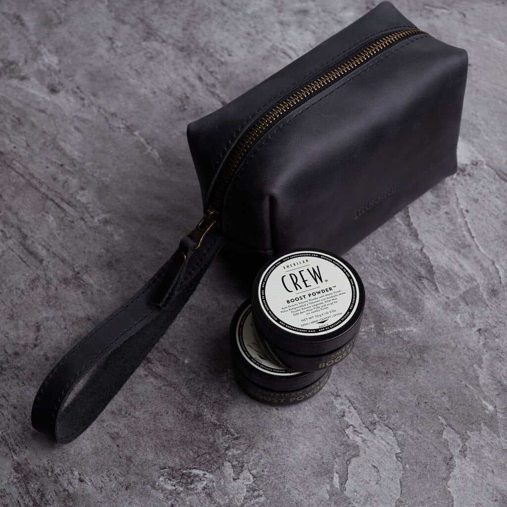 OnBoard Leather Travel Cosmetic Bag