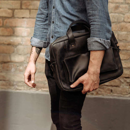 Biz Leather Laptop Bag