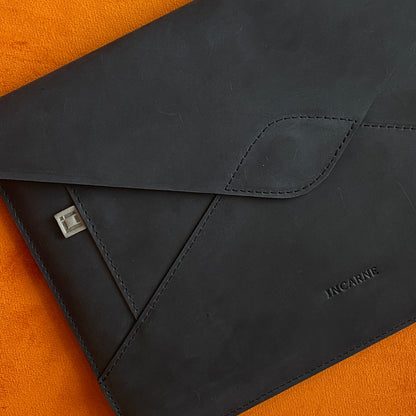 Message Leather Laptop Sleeve