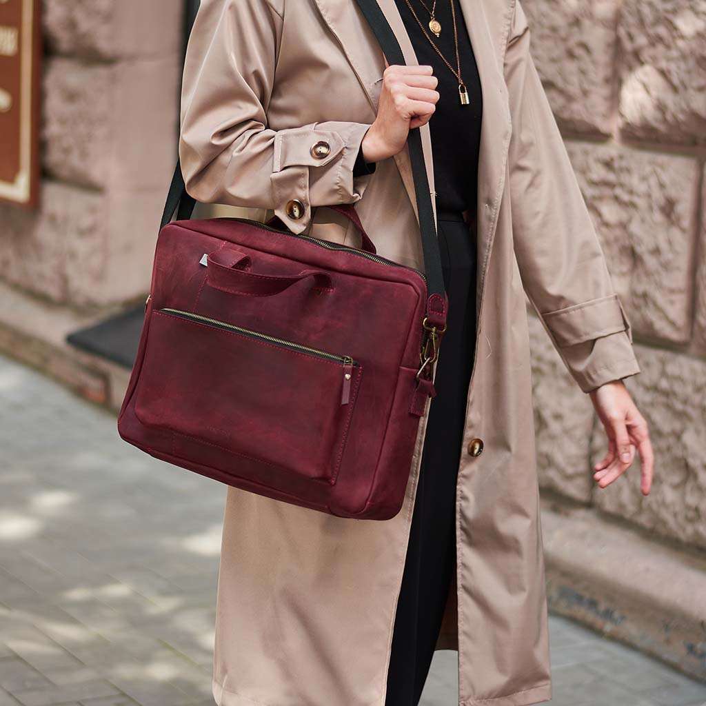 Biz Leather Laptop Bag