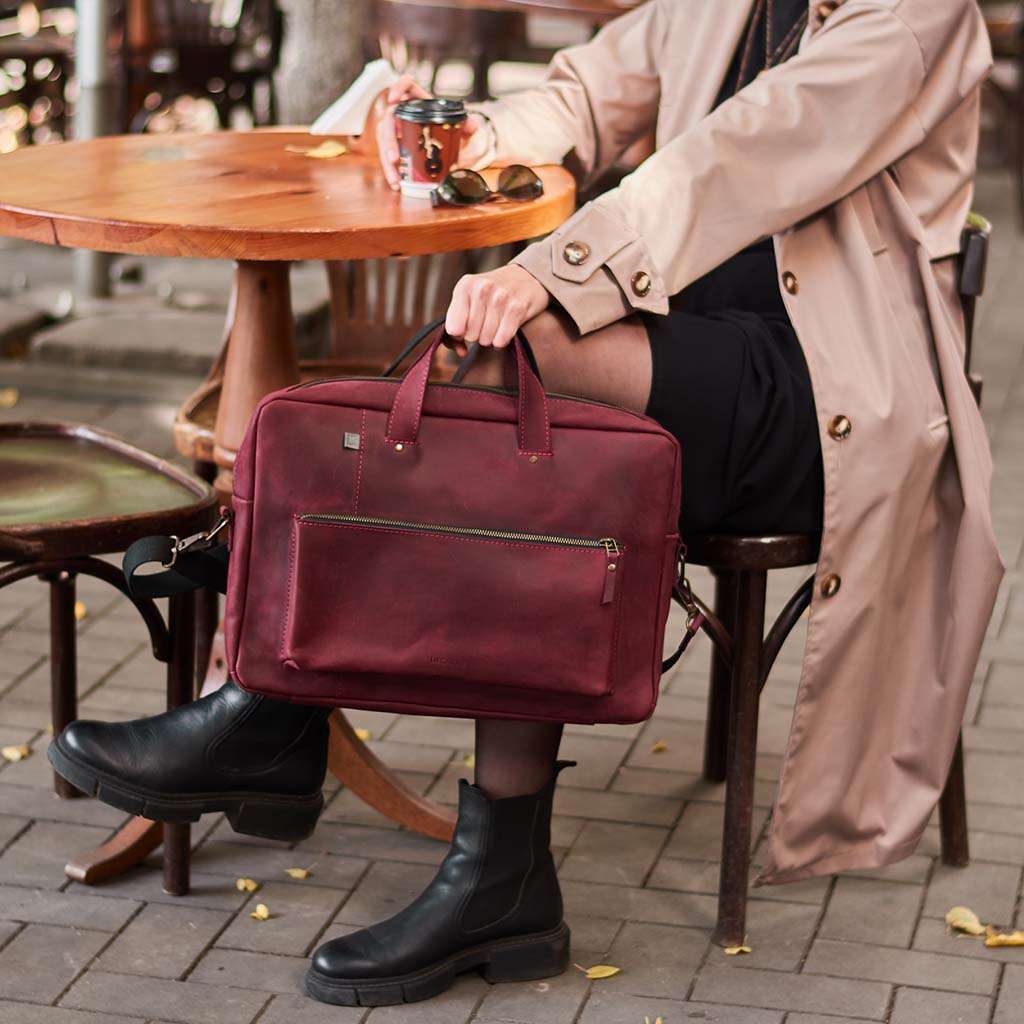 Biz Leather Laptop Bag