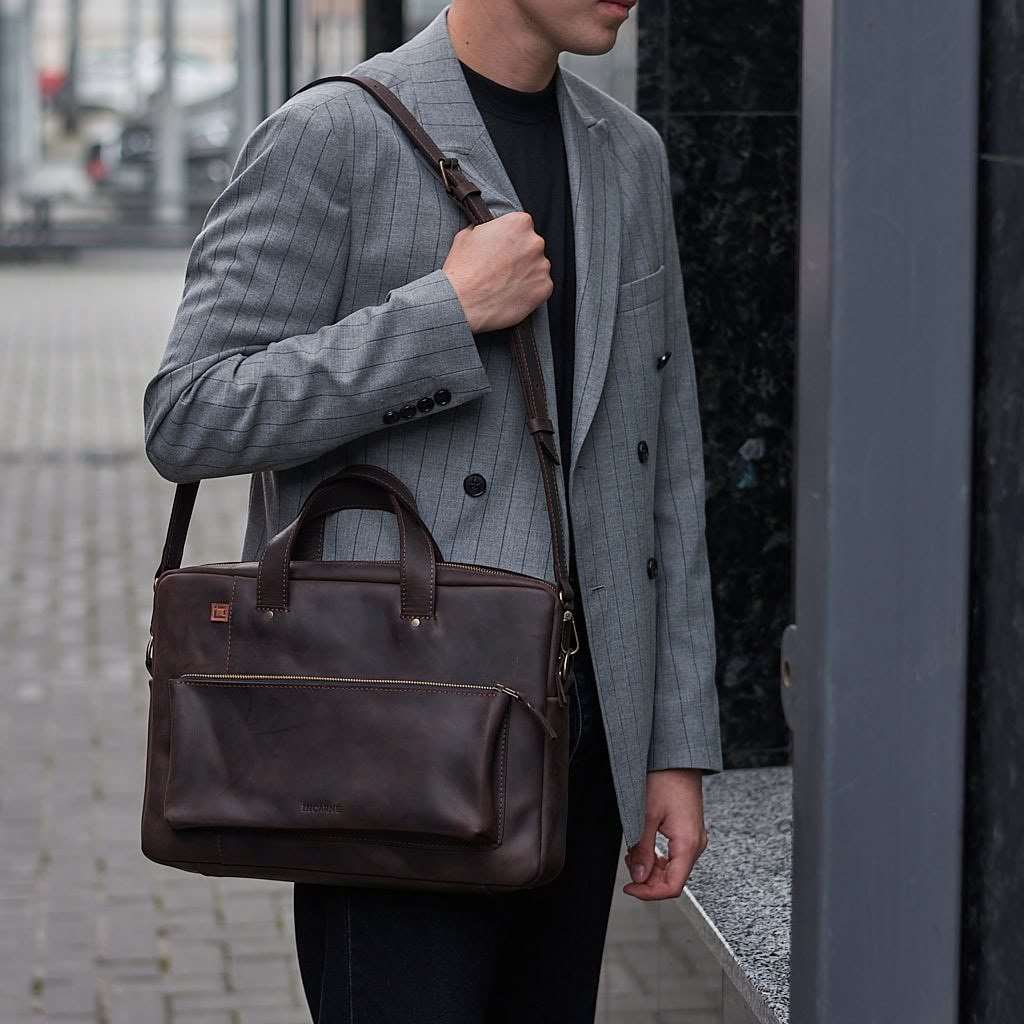 Biz Leather Laptop Bag