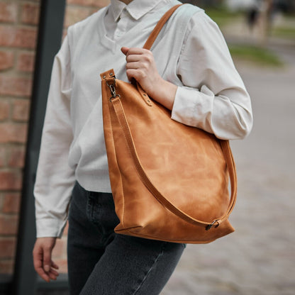 Minimalistic Leather Women's 2in1 Bag