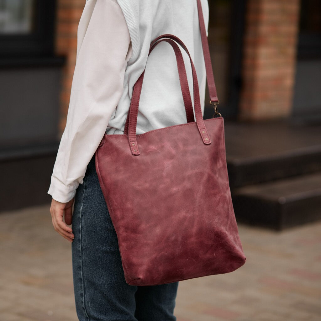 Minimalistic Leather Women's 2in1 Bag